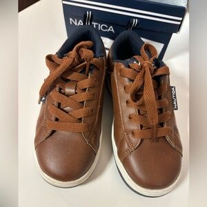 Sneaker kids lace-up Nautica tan - sizes 12
